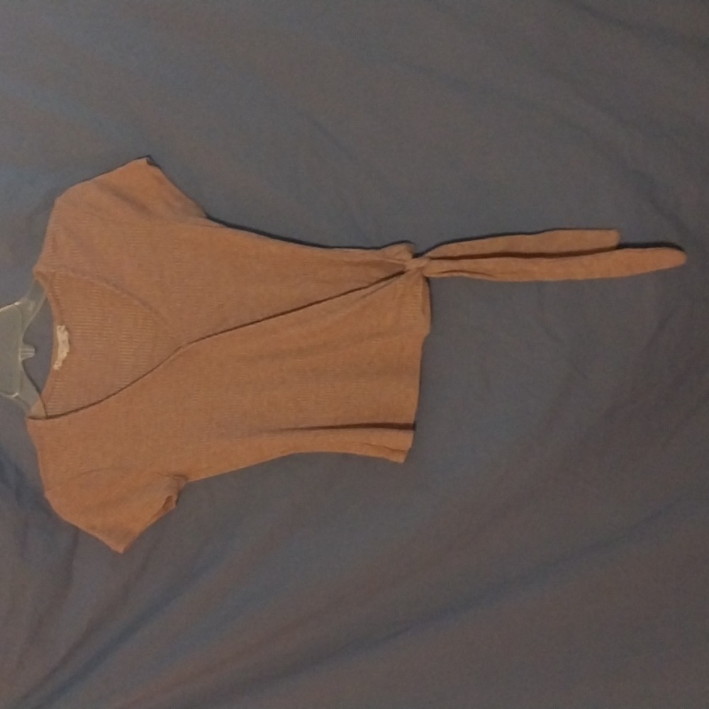 Girls Pink Rose short sleeve top size S